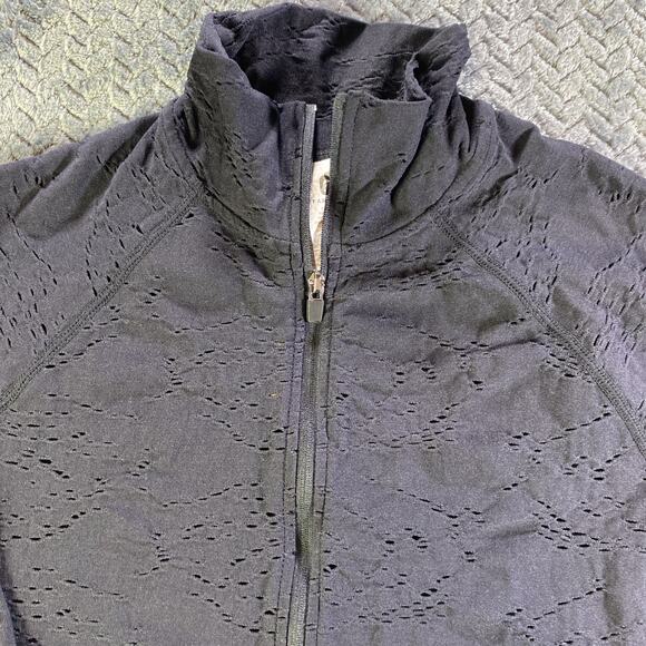 Fabletics Luciana Jacket Womens Small Seamless Jaquard Full Zip Active - Picture 2 of 8